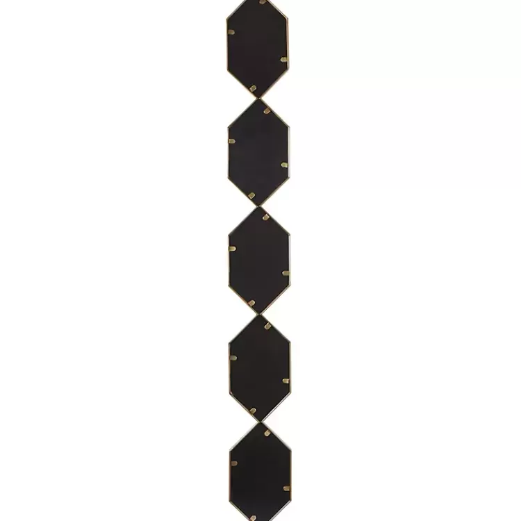 gold_slim_stacked_hexagons_wall_mirror_4.webp Slim Stacked Hexagons Wall Mirror>Kirklands Home Discount
