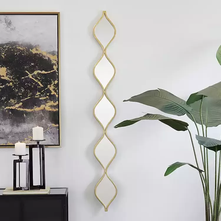 Slim Stacked Raindrop Wall Mirror>Kirklands Home Fashion