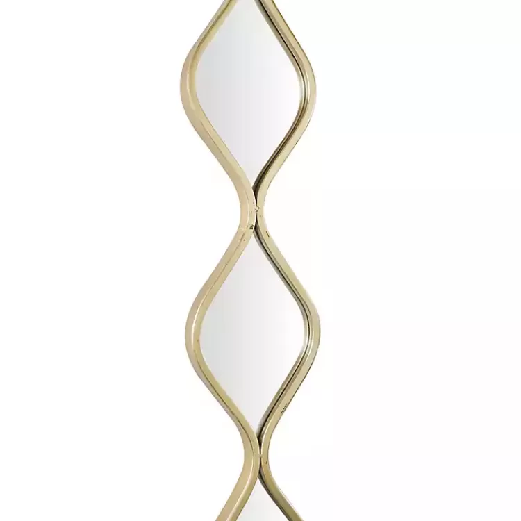 gold_slim_stacked_raindrop_wall_mirror_2.webp Slim Stacked Raindrop Wall Mirror>Kirklands Home Fashion