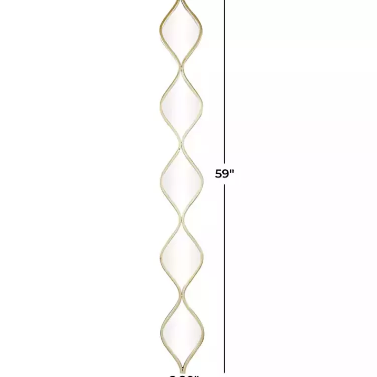 gold_slim_stacked_raindrop_wall_mirror_3.webp Slim Stacked Raindrop Wall Mirror>Kirklands Home Fashion