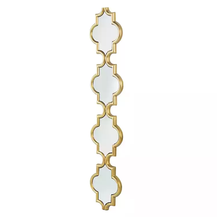 gold_slim_stacked_trellis_wall_mirror_2.webp Slim Stacked Trellis Wall Mirror>Kirklands Home Store