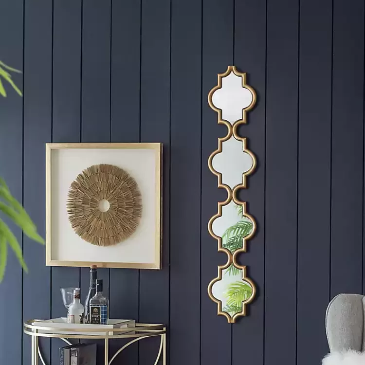 gold_slim_stacked_trellis_wall_mirror_6.webp Slim Stacked Trellis Wall Mirror>Kirklands Home Store