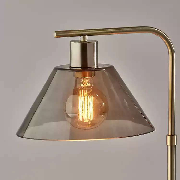Gold Smoked Glass Table Lamp>Kirklands Home Clearance