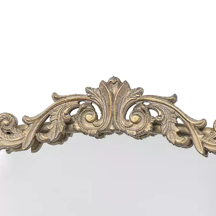 gold_studded_scroll_arched_mirror__in_2-1.webp Gold Studded Scroll Arched Mirror, 42 in.>Kirklands Home Best Sale