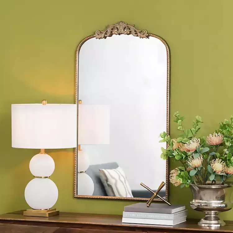 gold_studded_scroll_arched_mirror__in_6-1.webp Gold Studded Scroll Arched Mirror, 42 in.>Kirklands Home Best Sale
