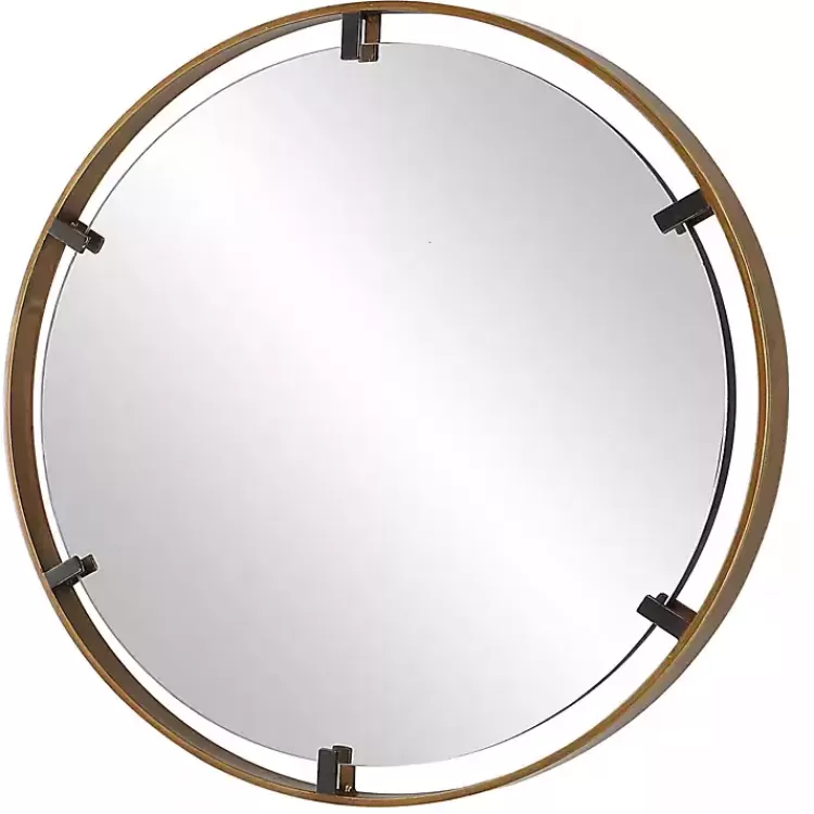 gold_suspended_round_wall_mirror_2.webp Gold Suspended Round Wall Mirror>Kirklands Home Flash Sale