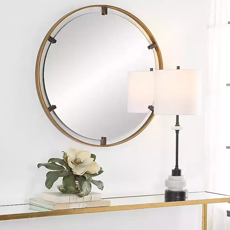 gold_suspended_round_wall_mirror_3.webp Gold Suspended Round Wall Mirror>Kirklands Home Flash Sale