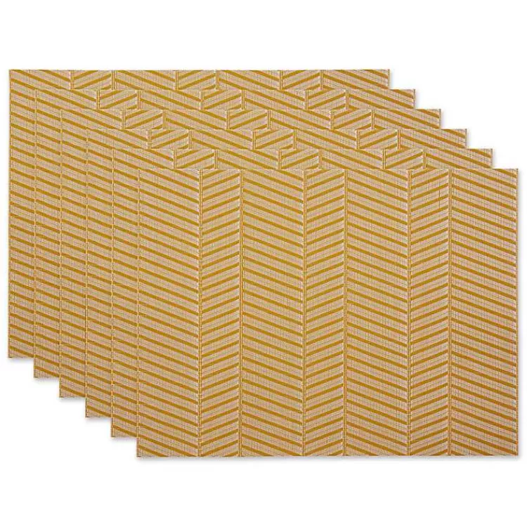 Textured Twill Weave Placemats, Set of 6>Kirklands Home Fashion
