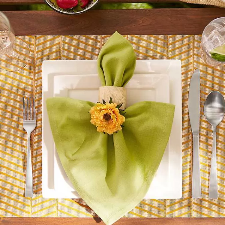 gold_textured_twill_weave_placemats_set_of__4.webp Textured Twill Weave Placemats, Set of 6>Kirklands Home Fashion