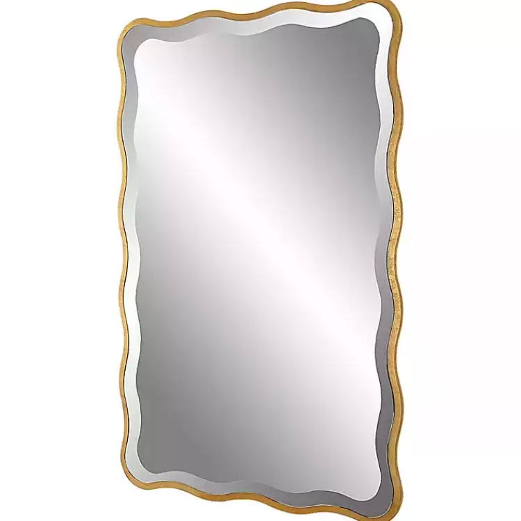 gold_wood_wavy_frame_beveled_wall_mirror_3.webp Gold Wood Wavy Frame Beveled Wall Mirror>Kirklands Home Discount