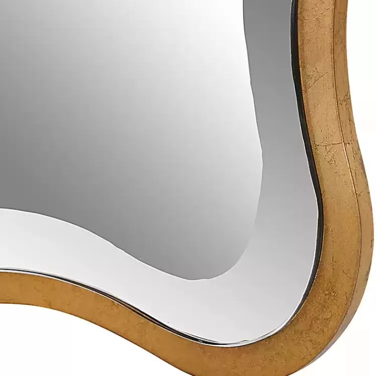 gold_wood_wavy_frame_beveled_wall_mirror_4.webp Gold Wood Wavy Frame Beveled Wall Mirror>Kirklands Home Discount
