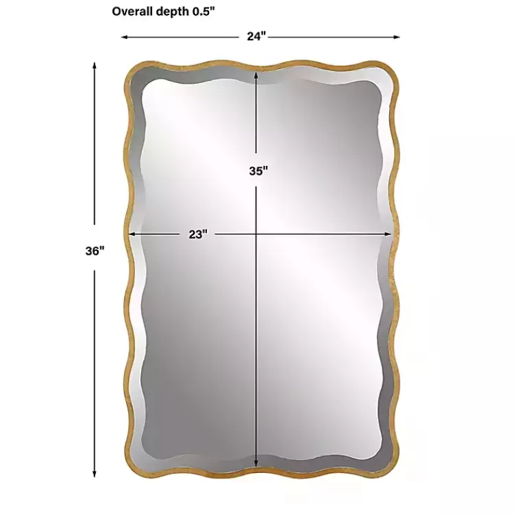 gold_wood_wavy_frame_beveled_wall_mirror_5.webp Gold Wood Wavy Frame Beveled Wall Mirror>Kirklands Home Discount