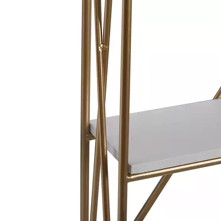 gold_xframe_daisy_white_wood_wall_shelf_3.webp Gold X-Frame Daisy White Wood Wall Shelf>Kirklands Home Discount