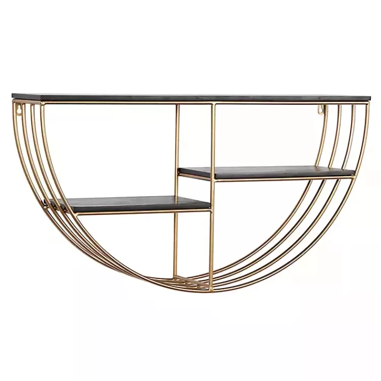 Golden Half Moon Wall Shelves>Kirklands Home Sale