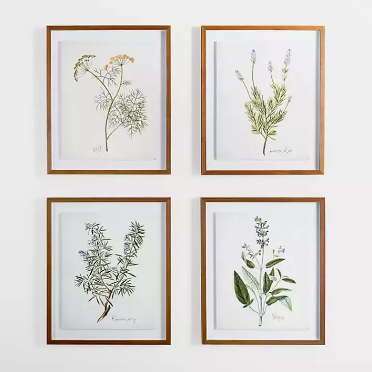 golden_leaves_herbs_sage_framed_art_print_3.webp Golden Leaves Herbs Sage Framed Art Print>Kirklands Home Hot