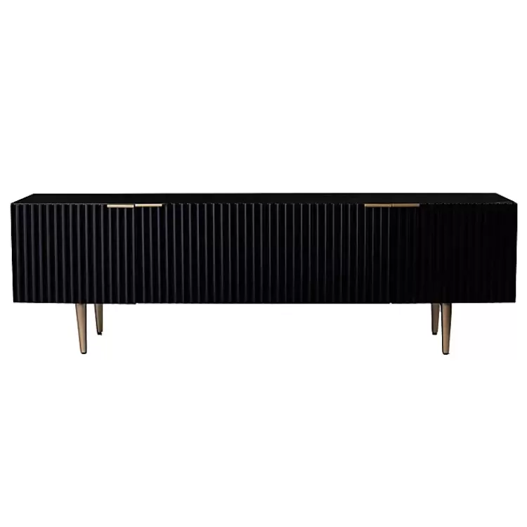 Golden Onyx Ribbed Side Console Table>Kirklands Home Hot