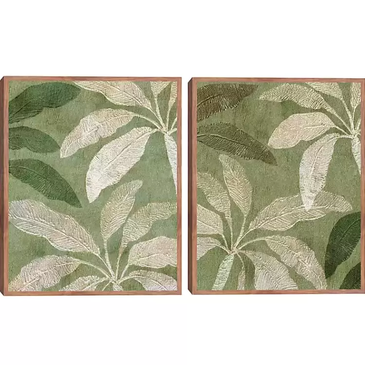 Golden Palms Framed Canvas Art Prints, Set of 2>Kirklands Home Discount