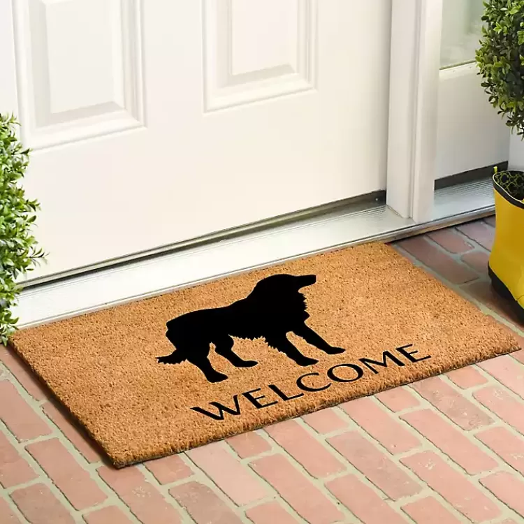 golden_retriever_welcome_doormat_2.webp Golden Retriever Welcome Doormat>Kirklands Home Fashion