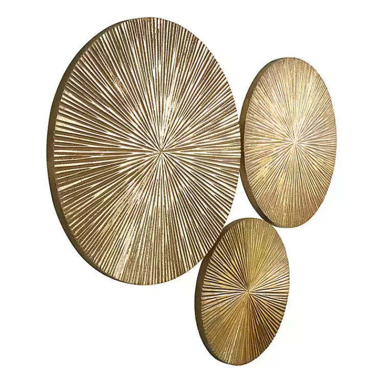 golden_ribbed_sunburst_wall_plates_set_of__3.webp en Ribbed Sunburst Wall Plates, Set of 3>Kirklands Home Sale