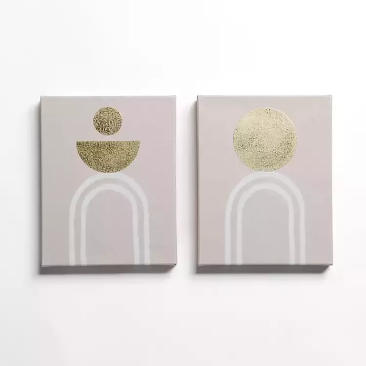 Golden White Arch Canvas Art Prints, Set of 2>Kirklands Home Online