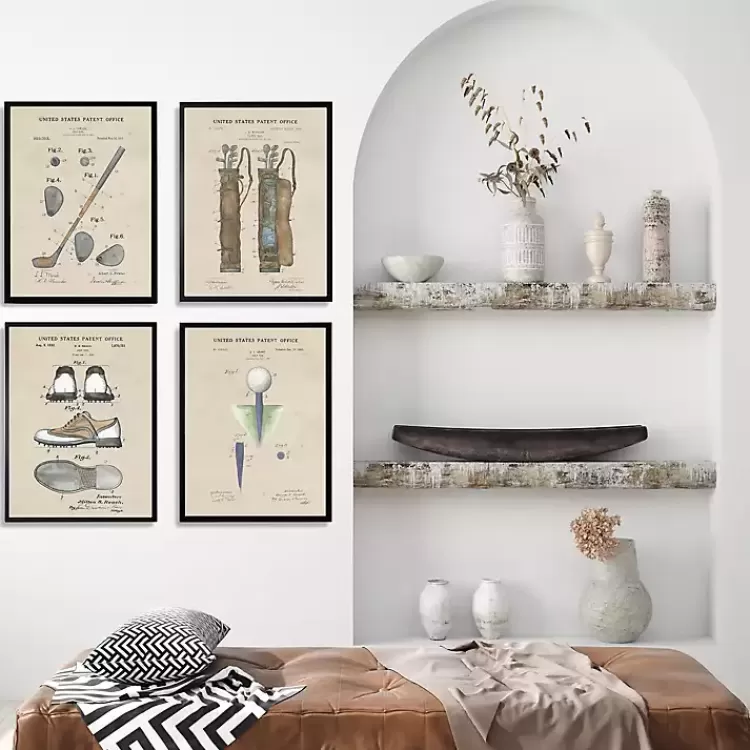 Golf Patents Framed Art Prints, Set of 4>Kirklands Home Sale