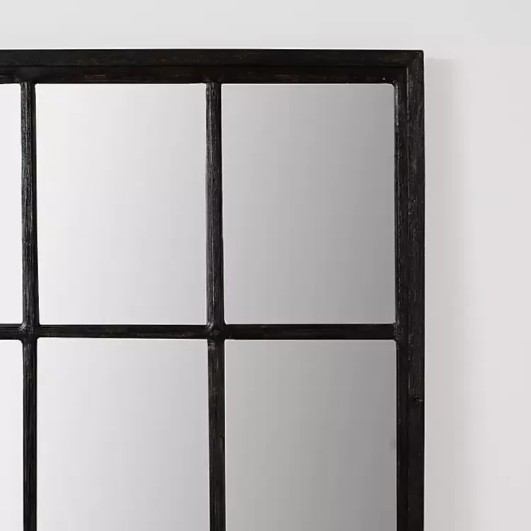 grande_black_window_pane_leaner_mirror_2.webp Grande Black Window Pane Leaner Mirror>Kirklands Home Fashion