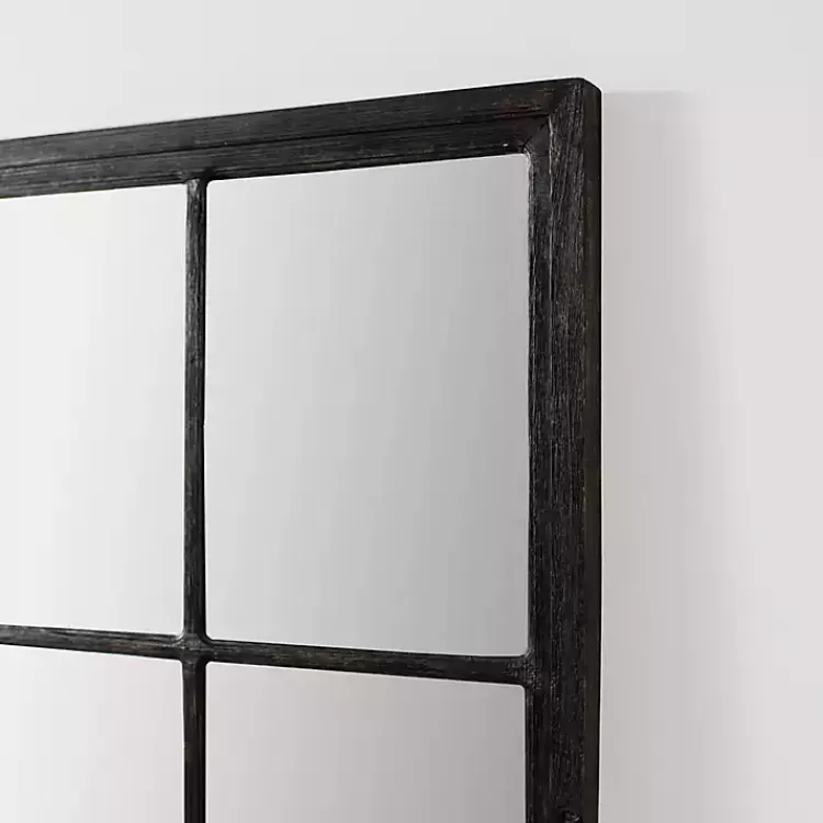 grande_black_window_pane_leaner_mirror_3.webp Grande Black Window Pane Leaner Mirror>Kirklands Home Fashion