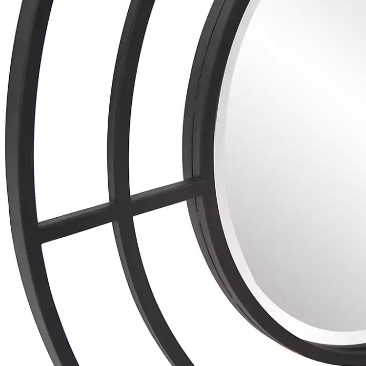 graphite_metal_bullseye_round_wall_mirror_2.webp Graphite Metal Bullseye Round Wall Mirror>Kirklands Home Clearance