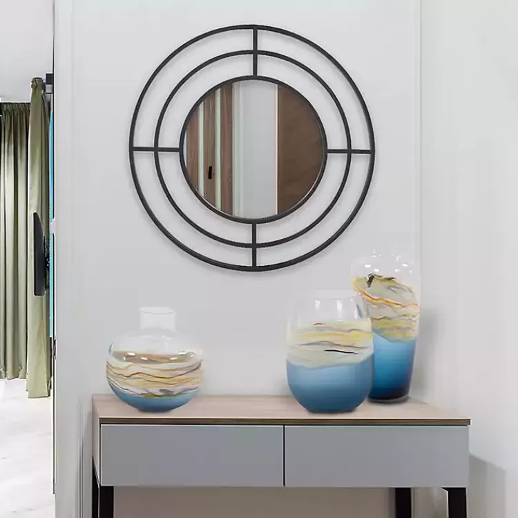 graphite_metal_bullseye_round_wall_mirror_4.webp Graphite Metal Bullseye Round Wall Mirror>Kirklands Home Clearance