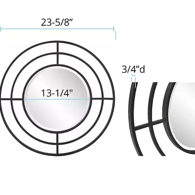 graphite_metal_bullseye_round_wall_mirror_5.webp Graphite Metal Bullseye Round Wall Mirror>Kirklands Home Clearance