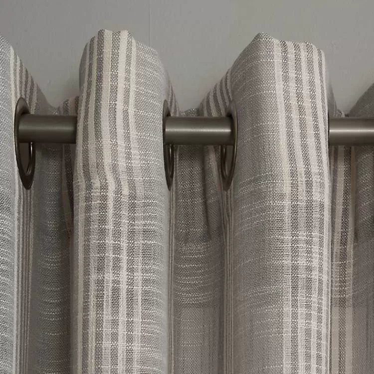graphite_stripe_single_curtain_panel__in_4.webp Graphite Stripe Single Curtain Panel, 84 in.>Kirklands Home New