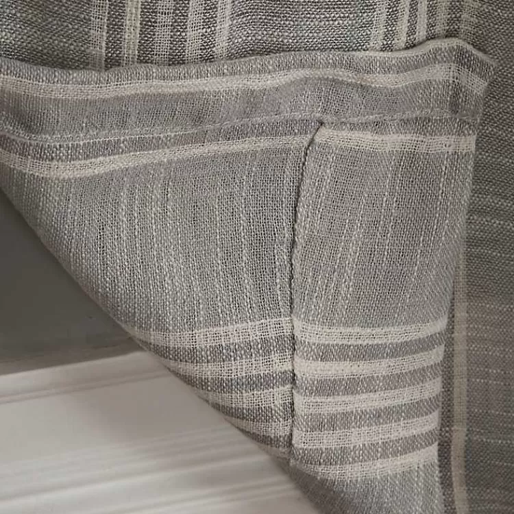 graphite_stripe_single_curtain_panel__in_5.webp Graphite Stripe Single Curtain Panel, 84 in.>Kirklands Home New