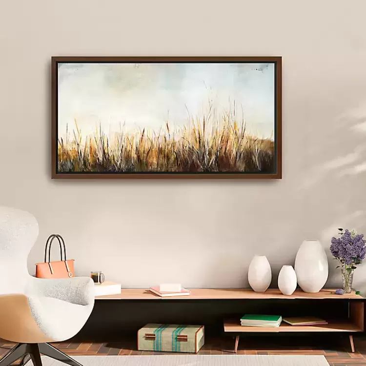 Grass in the Breeze Framed Canvas Art Print>Kirklands Home Store