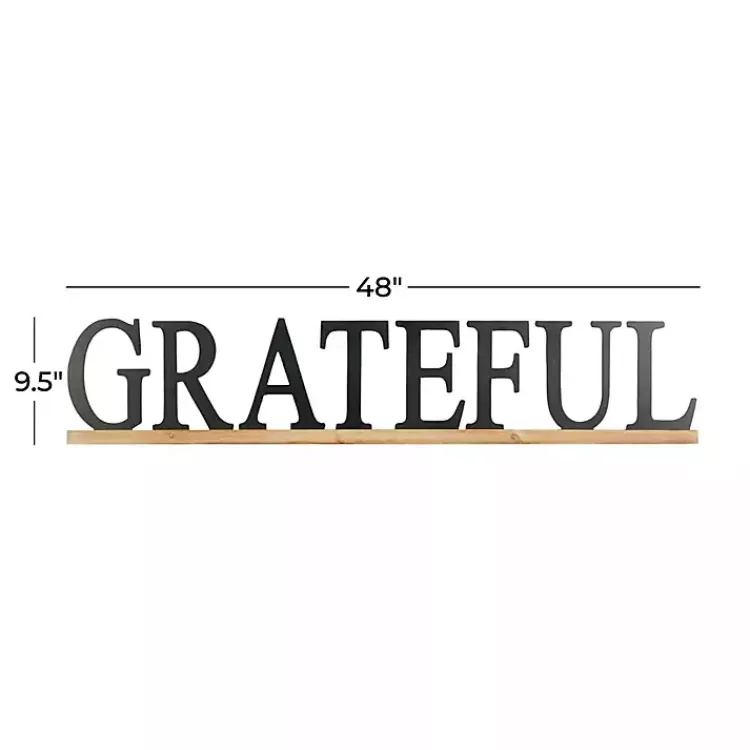 grateful_black_wood_wall_plaque_6.webp Grateful Wood Wall Plaque>Kirklands Home Outlet