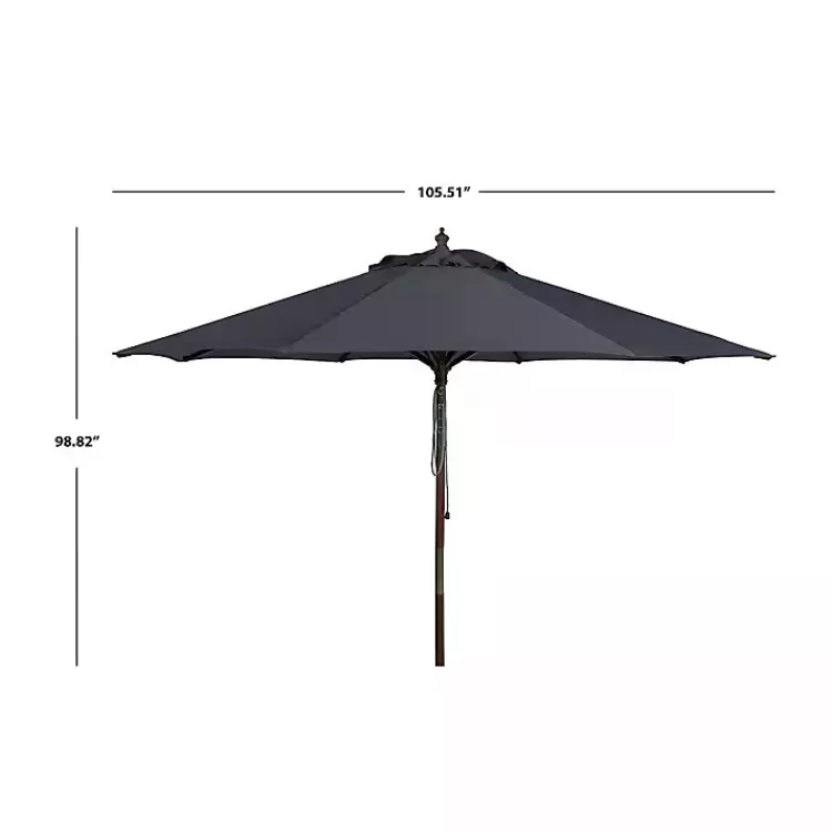 gray__ft_eucalyptus_outdoor_umbrella_3.webp 9 ft. Eucalyptus Outdoor Umbrella>Kirklands Home Online
