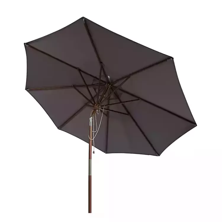 gray__ft_eucalyptus_outdoor_umbrella_4.webp 9 ft. Eucalyptus Outdoor Umbrella>Kirklands Home Online