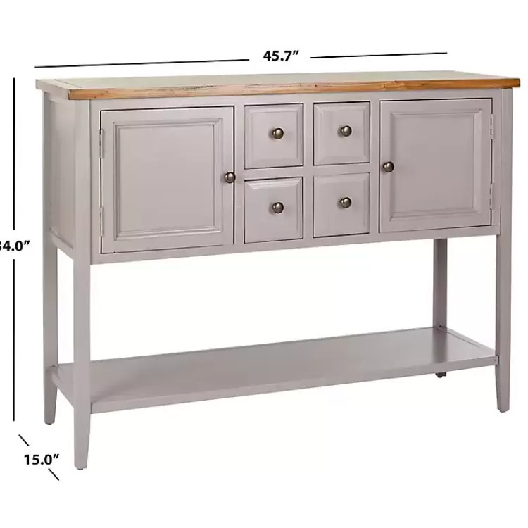 gray__oak_drawer_charlotte_sideboard_2.webp & Oak 4-Drawer Charlotte Sideboard>Kirklands Home Discount