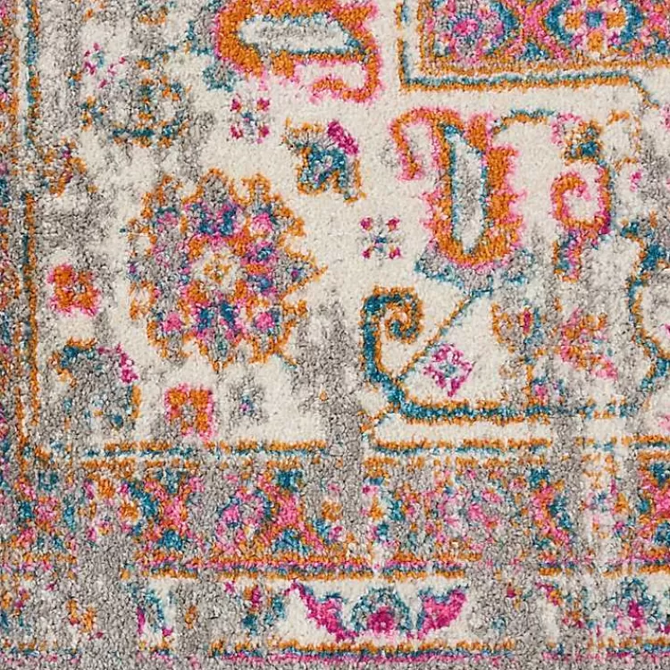 gray__pink_central_motif_botanical_runner_4.webp Gray & Pink Central Motif Botanical Runner>Kirklands Home Discount