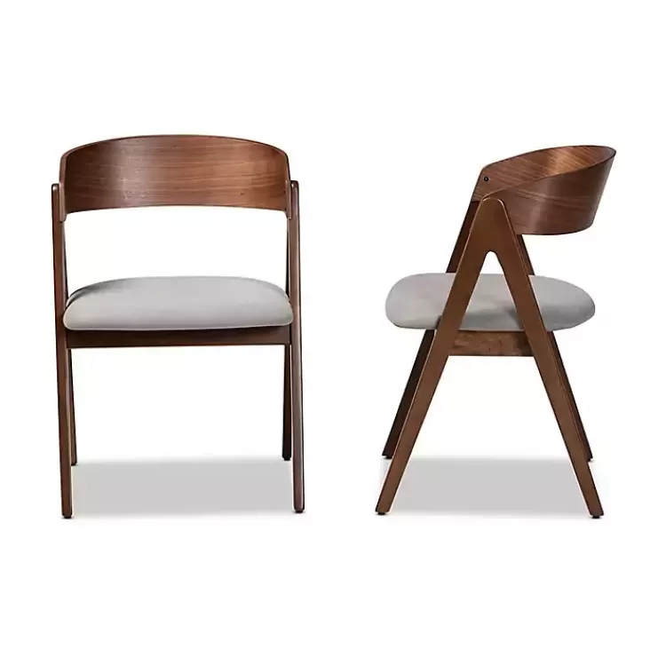 gray__walnut_danton_dining_chairs_set_of__3.webp & Walnut Danton Dining Chairs, Set of 2>Kirklands Home Best