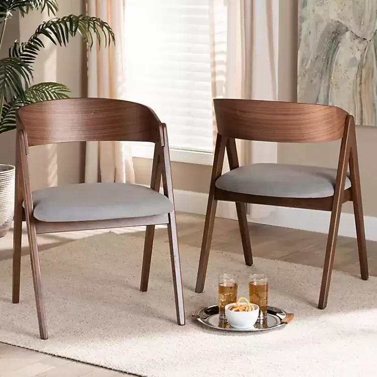 gray__walnut_danton_dining_chairs_set_of__7.webp & Walnut Danton Dining Chairs, Set of 2>Kirklands Home Best