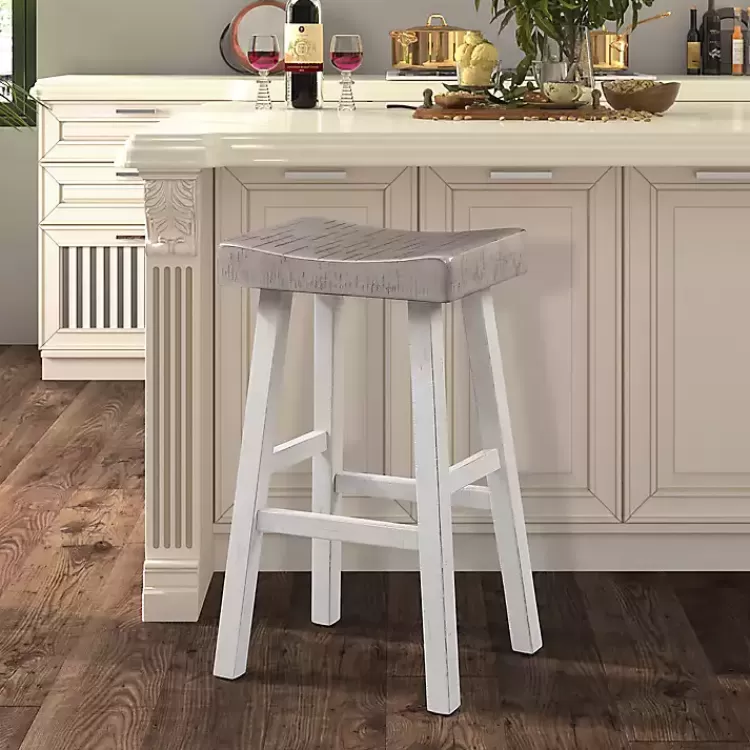 & White Backless Cooper Bar Stools, Set of 2>Kirklands Home Sale