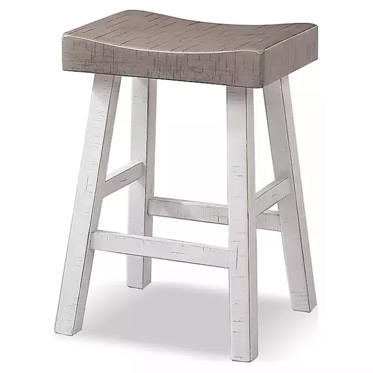 gray__white_cooper_counter_stools_set_of__2.webp & White Cooper Counter Stools, Set of 2>Kirklands Home Best