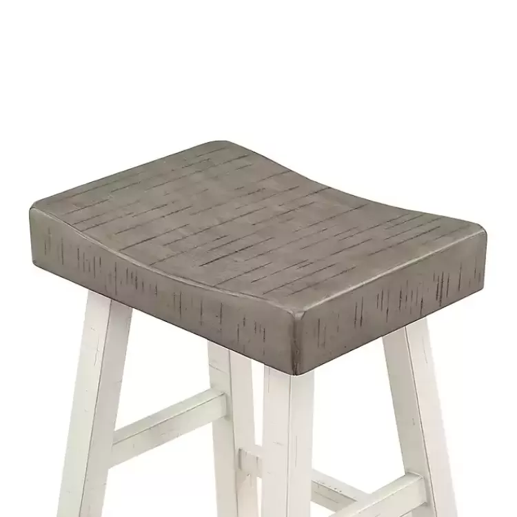 & White Wood Bar Stools, Set of 2>Kirklands Home Sale