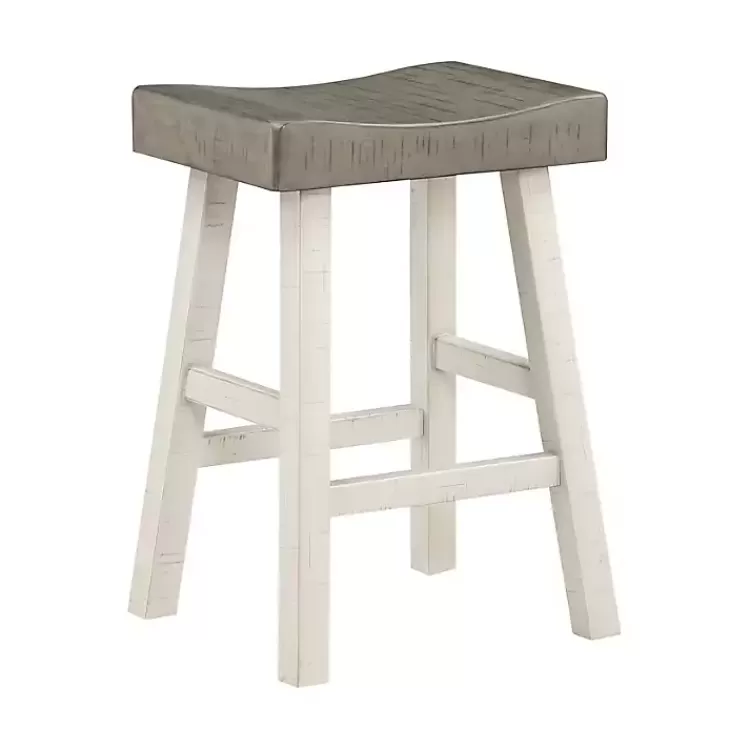 & White Wood Counter Stools, Set of 2>Kirklands Home Shop