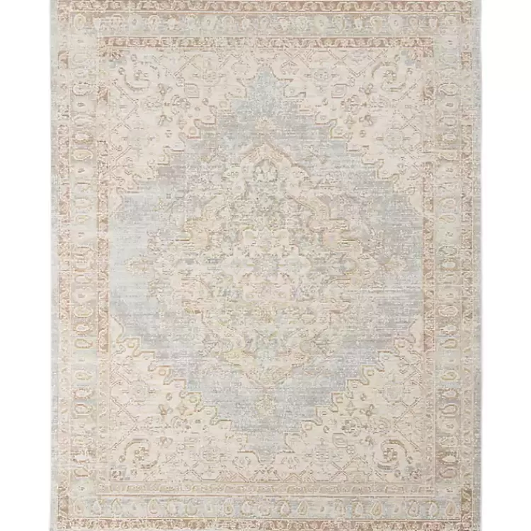 Gray and Beige Vintage Medallion Area Rug, 5x7>Kirklands Home Best