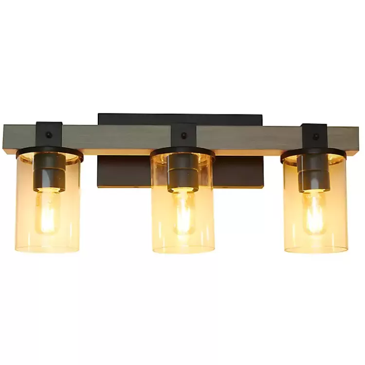 and Black Glass Shade Vanity Light>Kirklands Home Discount