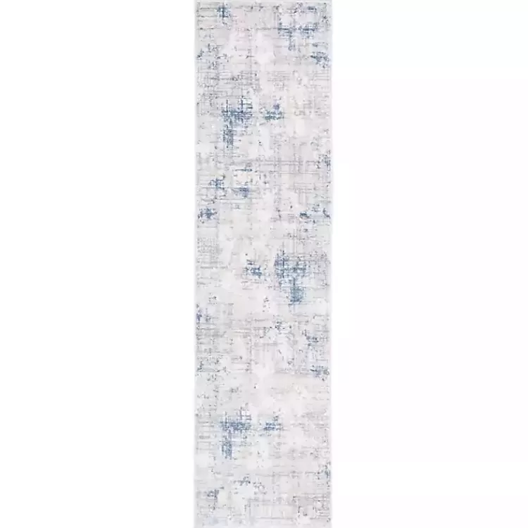 Gray and Blue Whisper Abstract Runner, 2x8>Kirklands Home Best