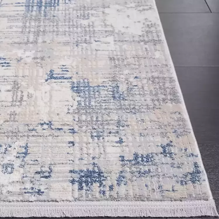 Gray and Blue Whisper Abstract Runner, 2x8>Kirklands Home Best