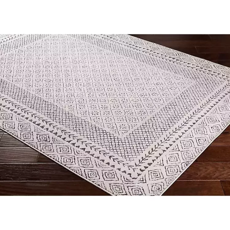 gray_and_cream_border_harrah_area_rug_x_2.webp Gray and Cream Border Harrah Area Rug, 5x7>Kirklands Home Best