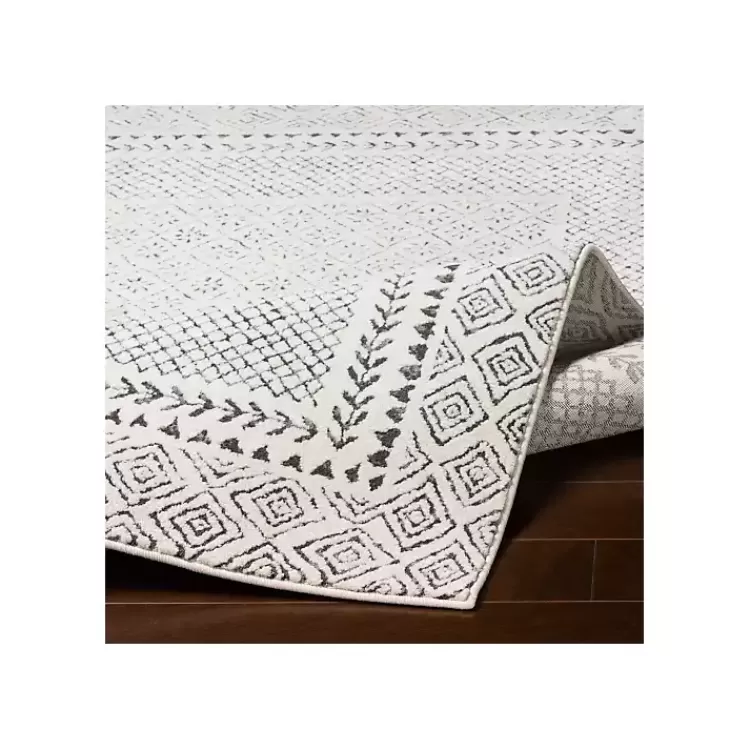 Gray and Cream Border Harrah Runner>Kirklands Home Hot